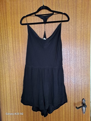Zimmermann Size 2 Womens Black 100% Silk Playsuit Cowl Neck - Picture 10 of 10