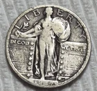 1924 P Standing Liberty Quarter ($.25). Estimated Fine 12. A0966.