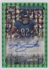 2024 Topps Chrome Rookie Green Geometric Refractor 8/99 Ainias Smith Auto 3hd