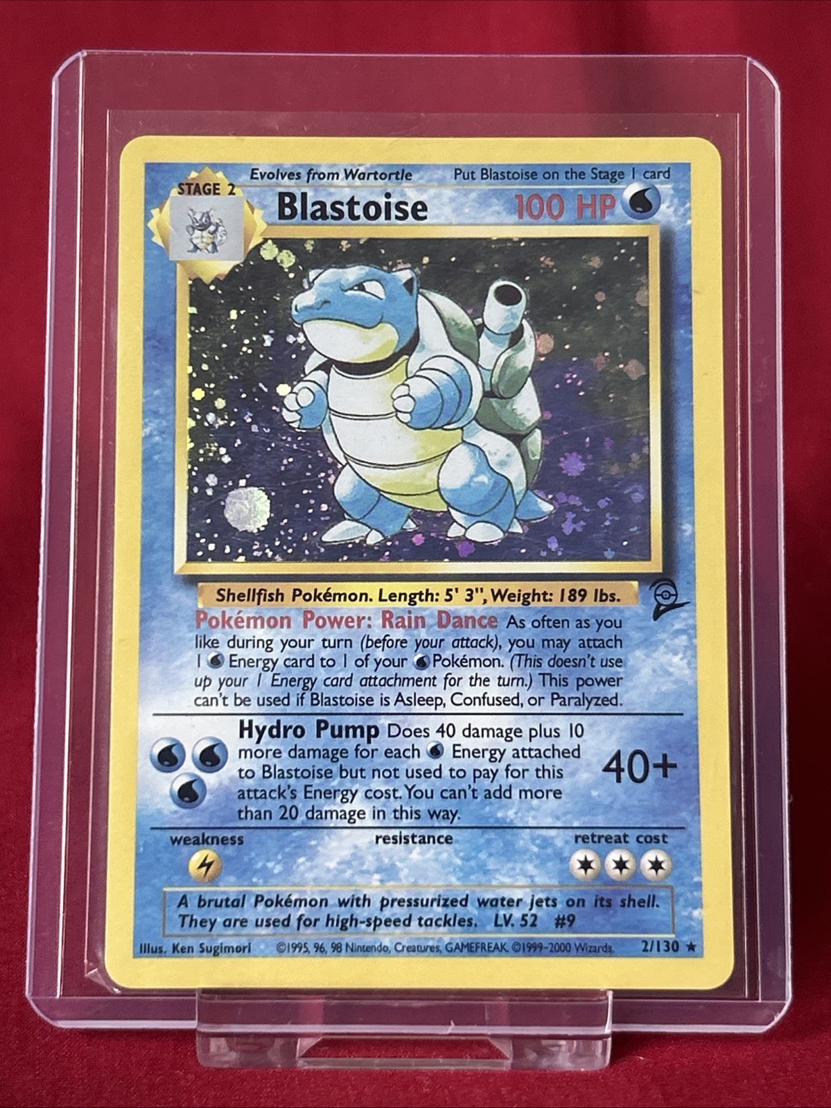 Blastoise 2/138 Holo Base Set 2 Pokemon Card LP Condition