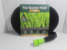 Flat Soaker Hose 75FT 1/2" Garden Irrigation Water Saving Drip Lawn Farm NEW