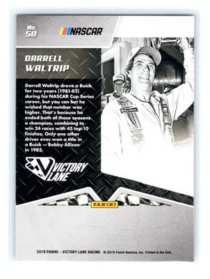 2019 Panini Victory Lane Racing #50 Darrell Waltrip Junior Johnson