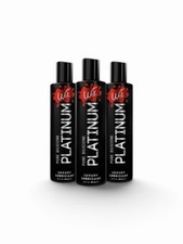 WET Platinum Pure Silicone Lubricant 9 oz 3 Bottles Waterproof Long Lasting New