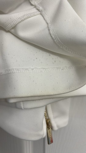 Miss Circle Never Enough White Stretch Crepe Wide Leg - Picture 11 of 13