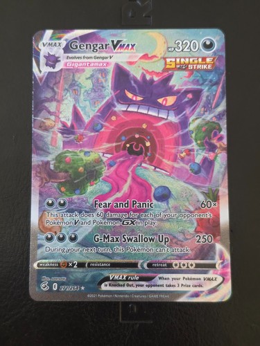 GENGAR VMAX 271/264 ALTERNATE ART FUSION STRIKE POKEMON TCG LP+ Read