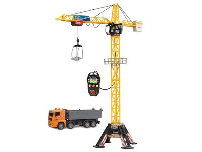 Dickie Toys Construction Mega Crane Remote Control Toy with Moving Parts 48 Inch