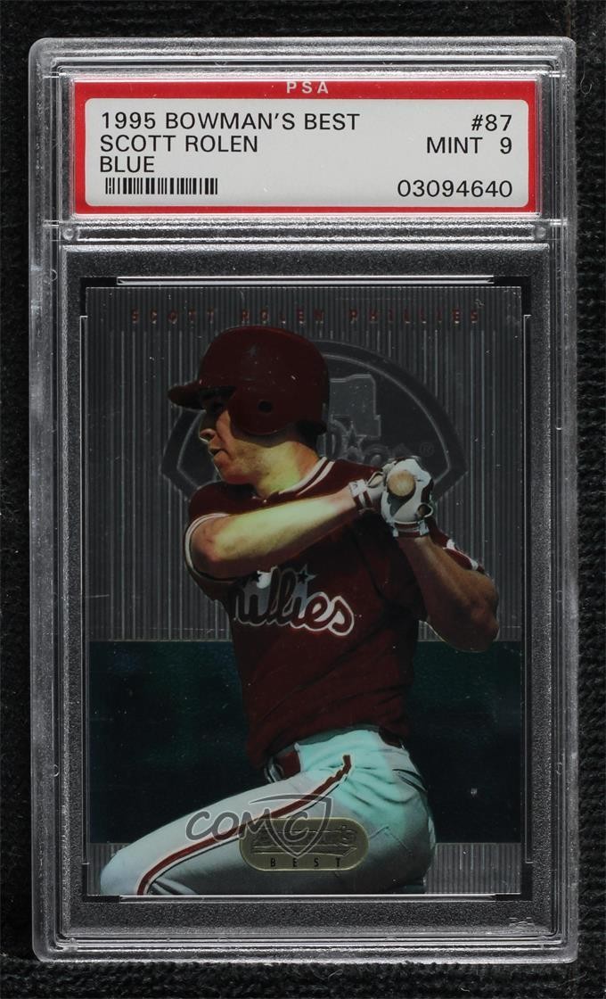 1995 Bowman's Best Blue Scott Rolen #87 PSA 9 MINT HOF 2jq