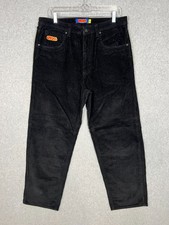 Men's Empyre Loose Fit Black Corduroy Skate Pants Size 32