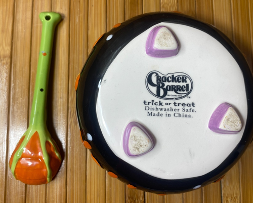 Juego de caldero y cuchara Cracker Barrel Halloween Truco o trato Candy Bowl - Imagen 11 de 14