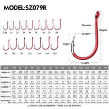 10pcs/lot 0.8#-15# Luminous Anti-rust 15° Offset Point Fishing Hooks Barbed Carp