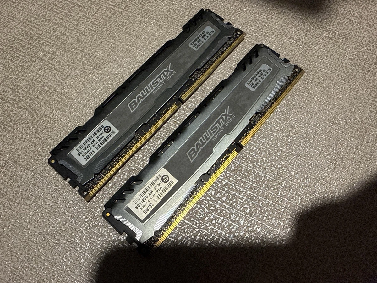 DDR4 SDRAM Ballistix 4 GB Capacity per Module Memory (RAM) for