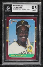 1987 Donruss Opening Day Box Set ( Pictured) Barry Bonds #163 BGS 8.5 3a8
