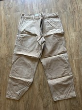 Vintage Carhartt Brown Mens Double Knee Canvas Pants Men’s 40 Fits Like 38