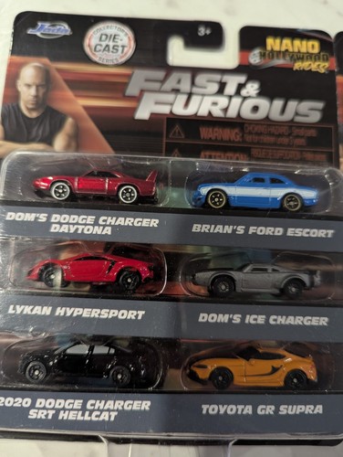 Lotto di 2 -12 Cars Jada Fast & Furious Nano Hollywood Rides Caricabatterie Supra F150 - Foto 3 di 5