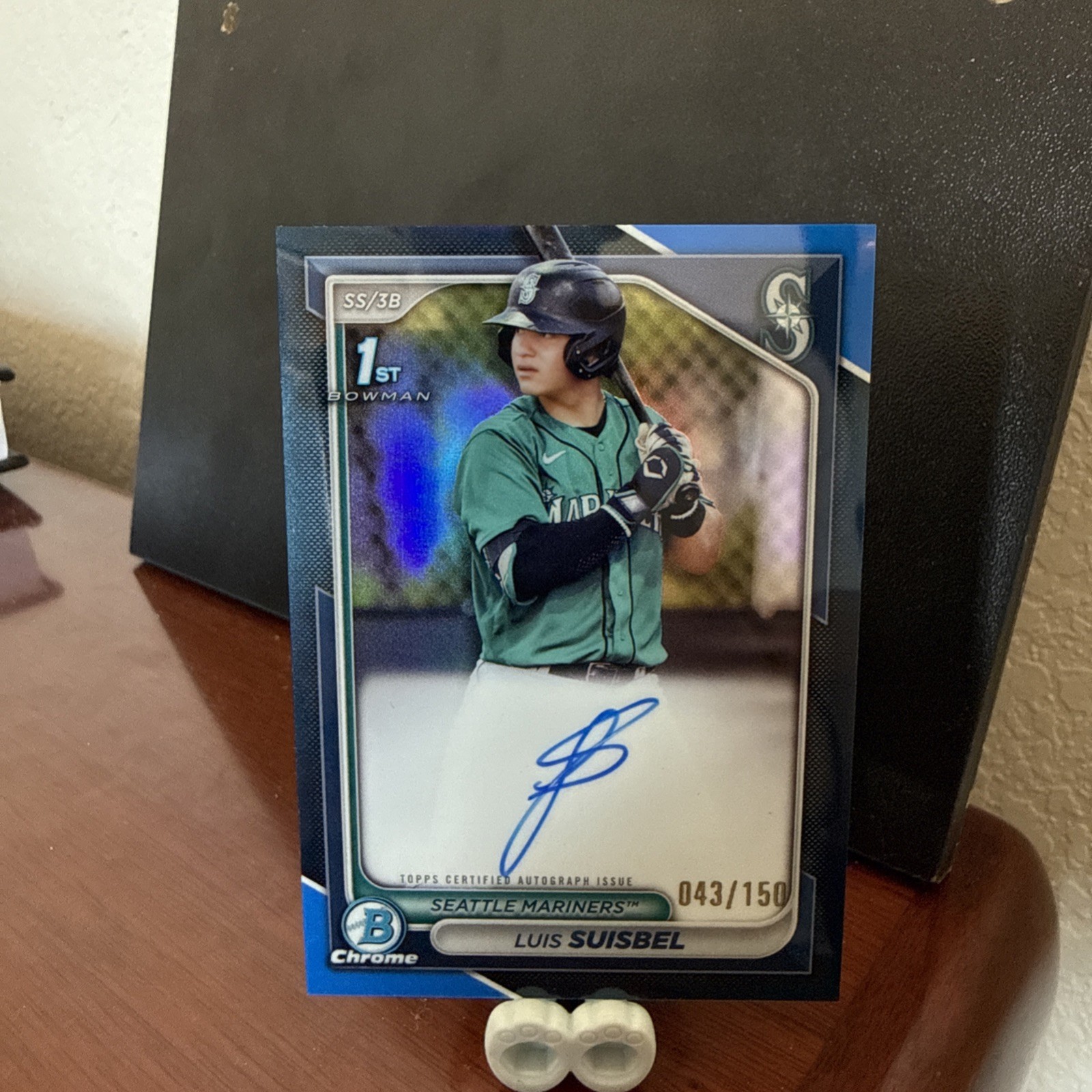 2024 Bowman Chrome Prospect Autographs Luis Suisbel Blue/150 #CPA-LS