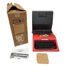 Olivetti 112 Manual Typewriter Red New Old Stock w/ Box Vintage Collectible thumbnail