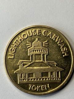 Rare Lighthouse Vintage Car Wash Token #ua1