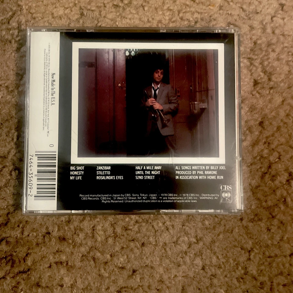 Billy Joel - 52nd Street ( CD - 1978) CBS Like New! - Image 2 of 2