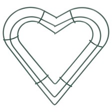 8 Inch Dream Catcher Rings Heart Shape Macrame Wreath Hoop Green