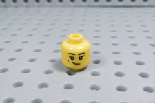LEGO Female Girl Yellow Dual Sided Head Minifig Smile Mole Freckle AY