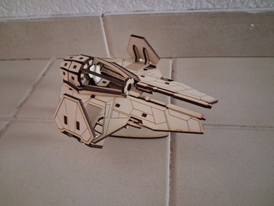 Star Wars ETA-2 Jedi Starfighter Model aus Holz