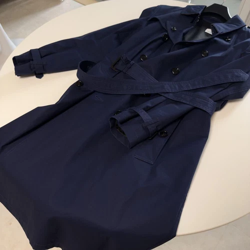 Burberry Navy trench doppiopetto uomo #EC AGA