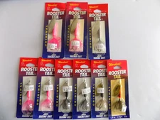 WORDEN'S ORIGINAL ROOSTER TAIL SPINNER - 6/1/6 oz. & 3/3/8 oz. - 9 LURES - B108