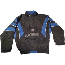 VTG Dallas Cowboys NFL Starter 1/2 Zip Pullover Jacket Pro Line Men s Large 90s