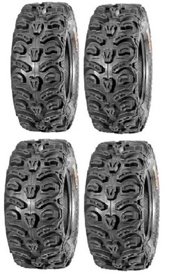 Full set of Kenda Bear Claw HTR Radial (8ply) 27x9-12 and 27x11-12 ATV Tires (4)