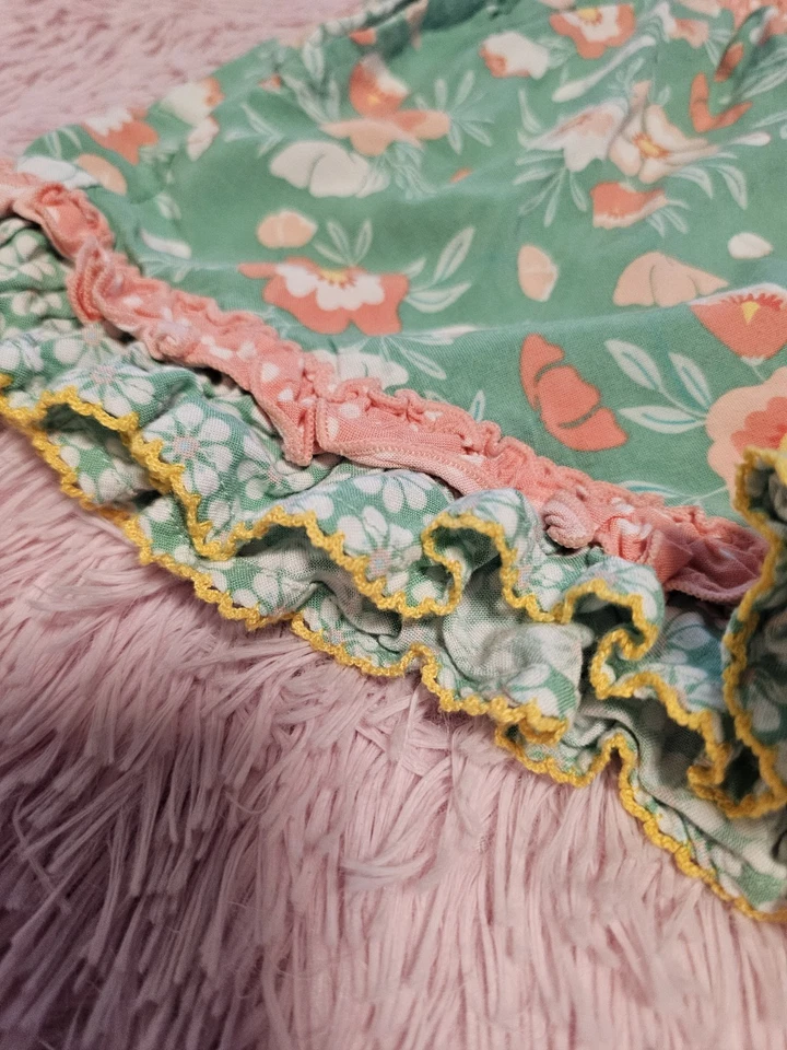  Pantalones Cortos Matilda Jane Cintura Elástica Volantes Niña Talla 10 Multicolor Con Bolsillos Foto 2 de 4