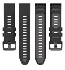 Silikon Armband Quick Fit 22 | 26 mm für Garmin Fenix 8 8X 7 7X 6 6X 5 Pro Plus