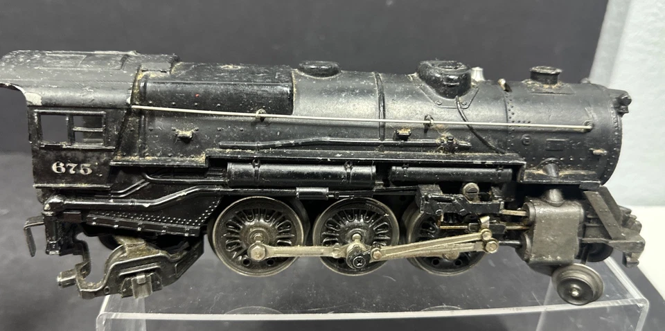 Postwar Lionel 675 Steam Locomotive & 2466WX Whistle Tender From 1947~w/Nice OBs - Image 2 of 4