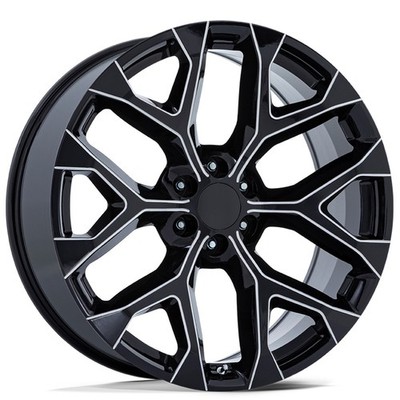 22x9 Performance Replicas Wheels PR177  Gloss Black Milled Rims 6x139.7 (4pcs)