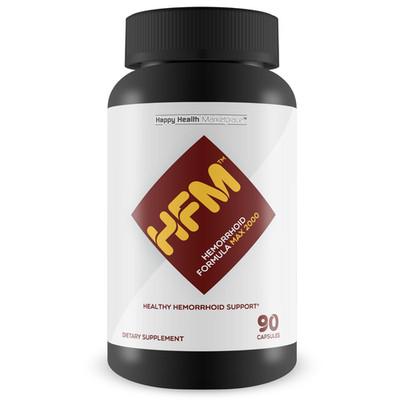 HFM Hemorrhoid Formula Max 2000 - Natural Hemorrhoid Support Supplement