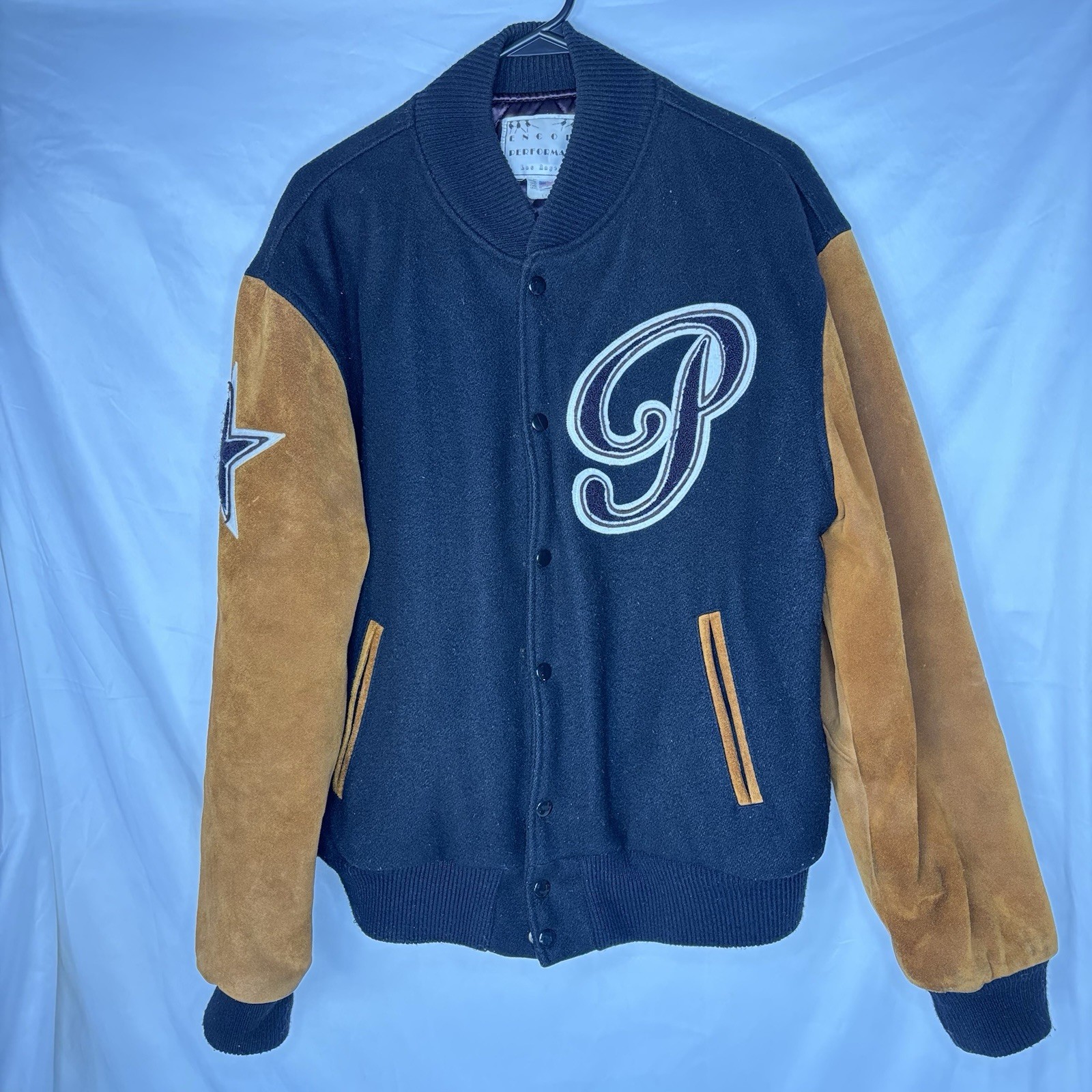 Paramount Studios Letterman Bomber Jacket Encore … - image 2