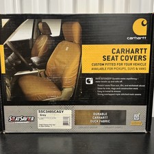 New Covercraft Carhartt Seat Saver Grey Seat Covers - Ssc3405cagy New Covercraft Carhartt Seat Saver Grey Seat Covers - Ssc3405cagy