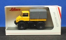 1/64 Schuco Mercedes-Benz Unimog U406 (Yellow) with Canopy Truck