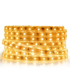 32.8ft Outdoor Rope Lights, 600 Warm White LEDs, Waterproof, Connectable,Powe...