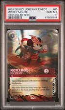 DISNEY LORCANA EN D23-D23 EXPO PROMO MICKEY MOUSE - BRAVE LITTLE TAILOR PSA 10