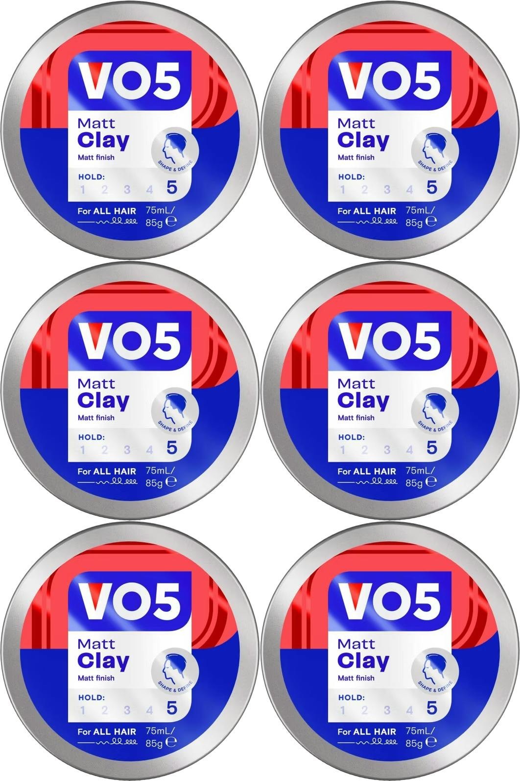 VO5 Matt Clay Extra Hold 75ml x2 Hair Styling Wax Texturising - Image 16