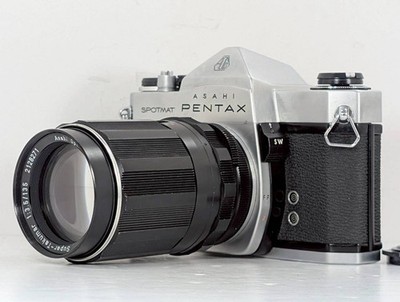 [Exc+5 READ] Pentax Spotmatic SP SLR Film Camera + Super Takumar 135mm f/3.5 JPN