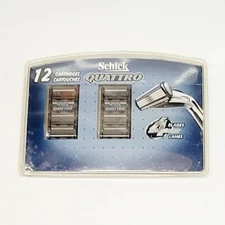 Schick Quattro for Men Razor Blade Refill Cartridges - 12ct - New Sealed