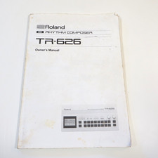 Roland TR-626 Rhythm Composer manuale d’uso + tabella operazioni originale