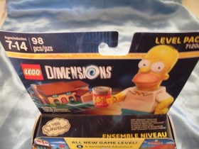 Lego Dimensions Bart Fun Pack 71211 & Homer Level Pack 71202- LOT (Sealed)