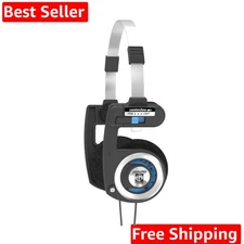 Porta Pro Classic On-Ear Headphones, Retro Style, 3.5mm Wired Plug, Durable, ...