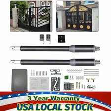Automatic Arm Dual Swing Gate Opener Heavy Duty Kit Electric Remote Control Set