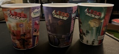 McDonald's Lego Movie lenticular motion 3D 3 collector cups | eBay