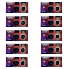 10-Pack Sharp Foto Disposable Flash Camera 35mm Film 27exp ISO 200 EXP 8/2023