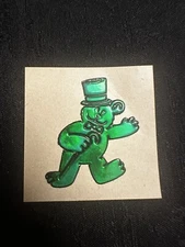 Rare Vintage 80s Mystik Oilies Oilie Oily Oilly Bear Touch Sticker 1980s Dancer