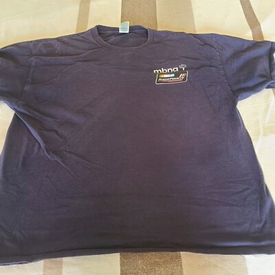Nascar Mens Extra Large Navy Blue MBNA Racepoint All Fired Up Motorsports Shirt